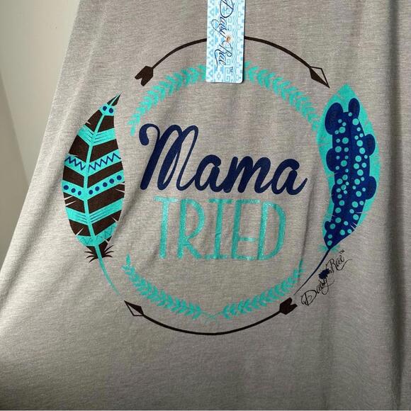 Daisy Rae 2X Mama Tried Graphic 3/4 sleeve Tee - Picture 2 of 8